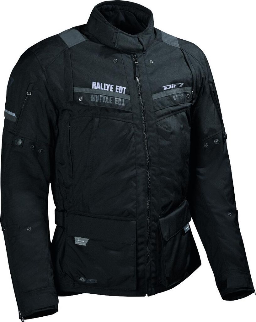 DIFI Sierra Nevada 3 Aerotex wasserdichte Motorrad Textiljacke, schwarz, M