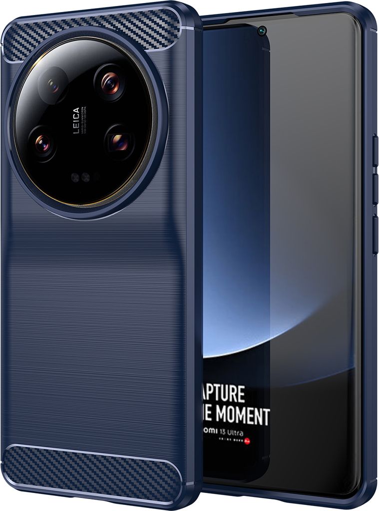 Xiaomi 13 Ultra Hülle, Carbon-Faser TPU Silikon Stoßfest Produktbild 