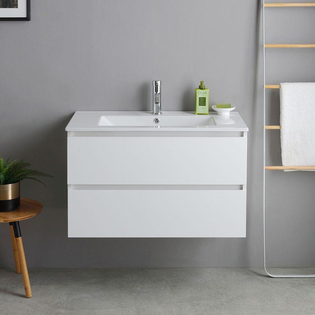 Mobile bagno base con lavabo 80cm bianco | Bilbao Immagine del prodotto 