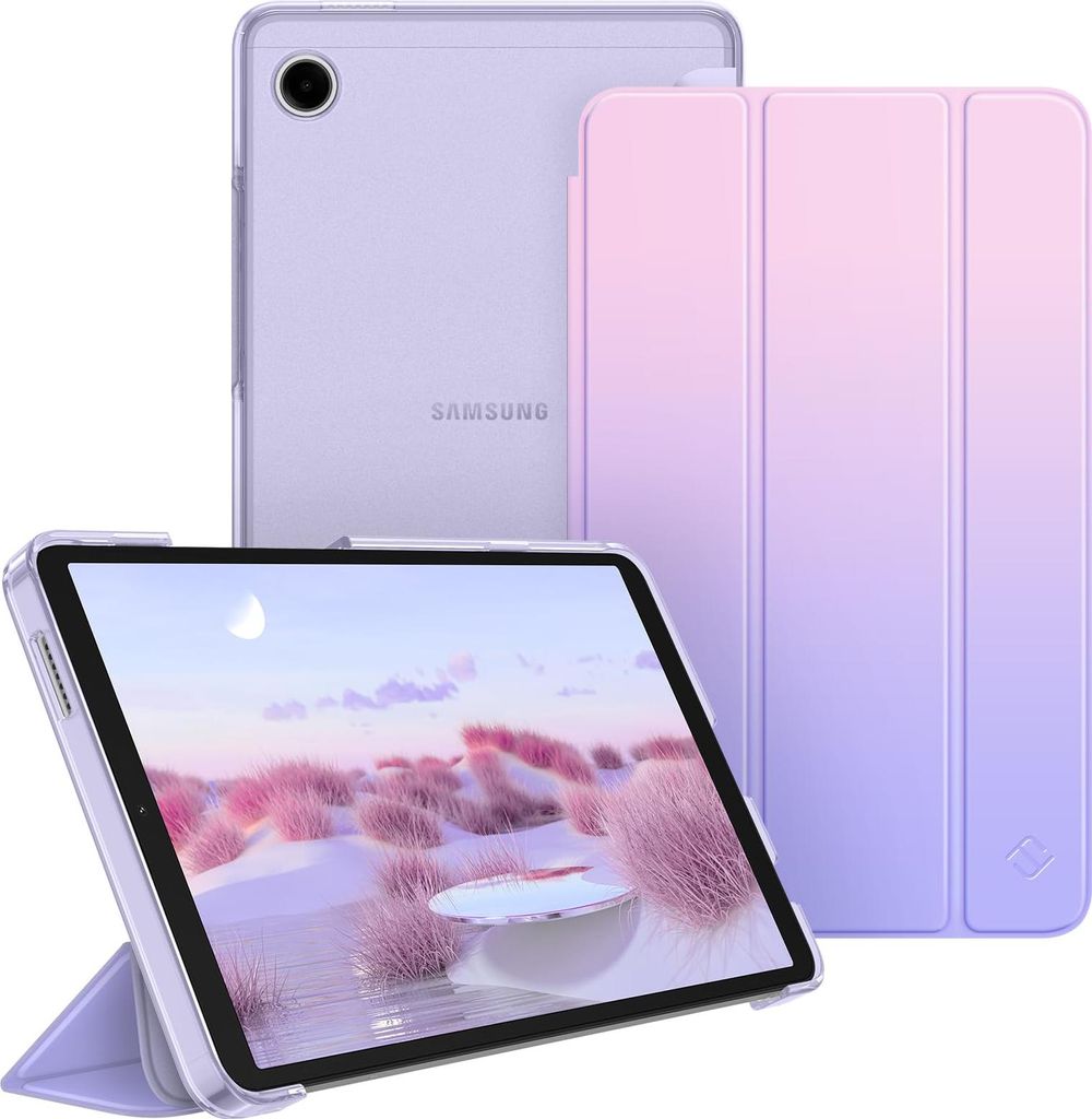 Fintie Hülle für Samsung Galaxy Tab A11 8,7" 2025/ Tab A9 8.7 Zoll Tablet, Ultra Dünn Schutzhülle mit Transparenter Rückseite, Fantasy Ombre