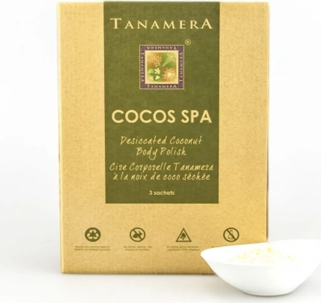 Soin corps exfoliant coco pour peau douce Tanamera HomeSpa Vegan