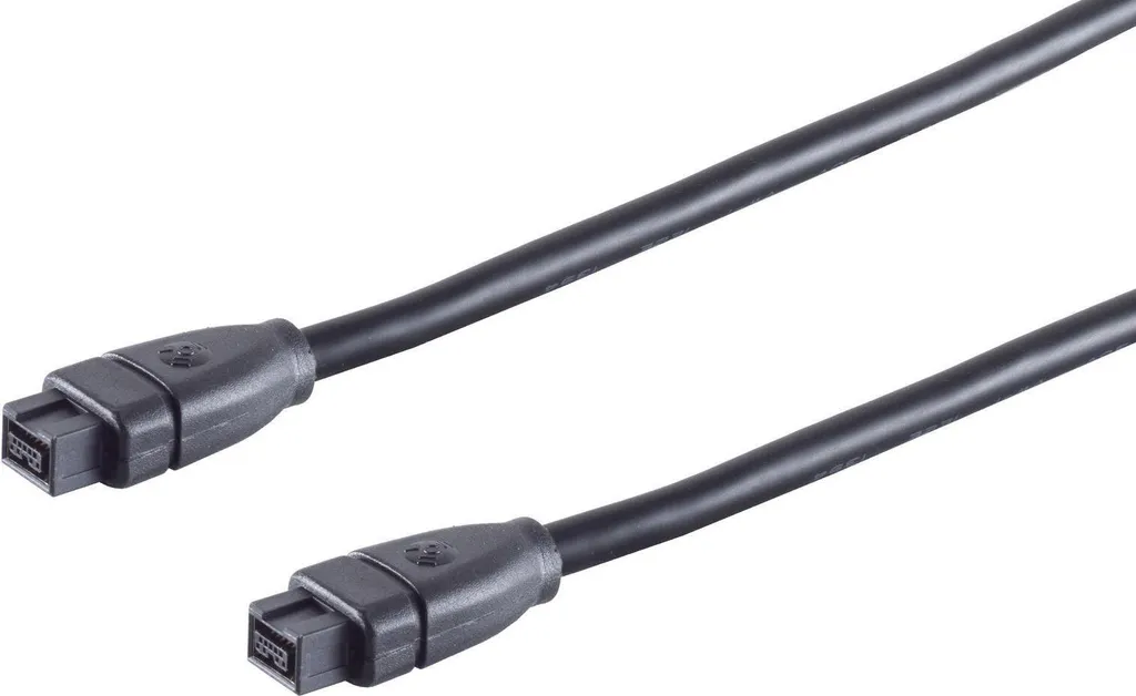 Câble de données FireWire 800 IEEE 1394B noir avec fiches 9/9 broches