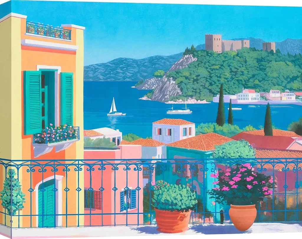 Quadro Mare Riviera Hernan Navarro - Tela Artistica 60x40 cm