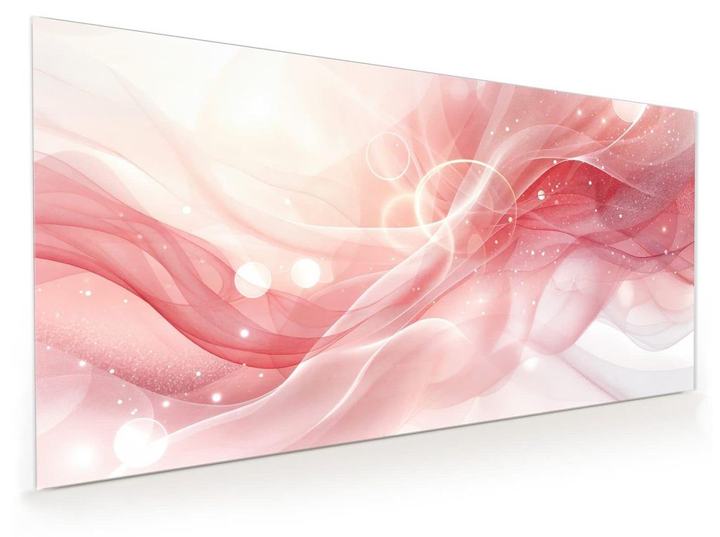 Küchenrückwand Spritzschutz Glas mit Motiv Abstrakte Wellen 40 x 40 cm