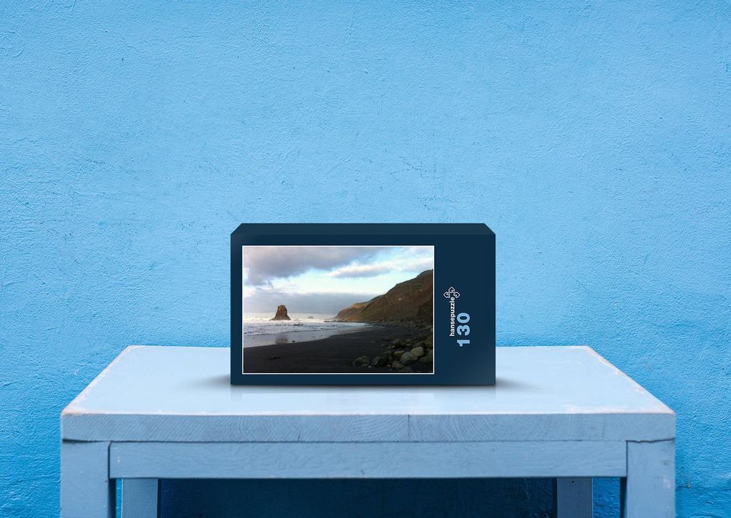 hansepuzzle 33388 - Strand Puzzle, 130 Teile, Natur, 28,7 x 20,0cm mit hochwertiger Aufbewahrung, Kartonbox und wiederverschließbarem Beutel