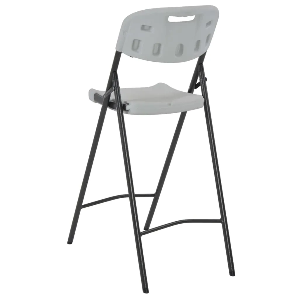 Chaises hautes de bar gain de place et résistantes aux intempéries x2
