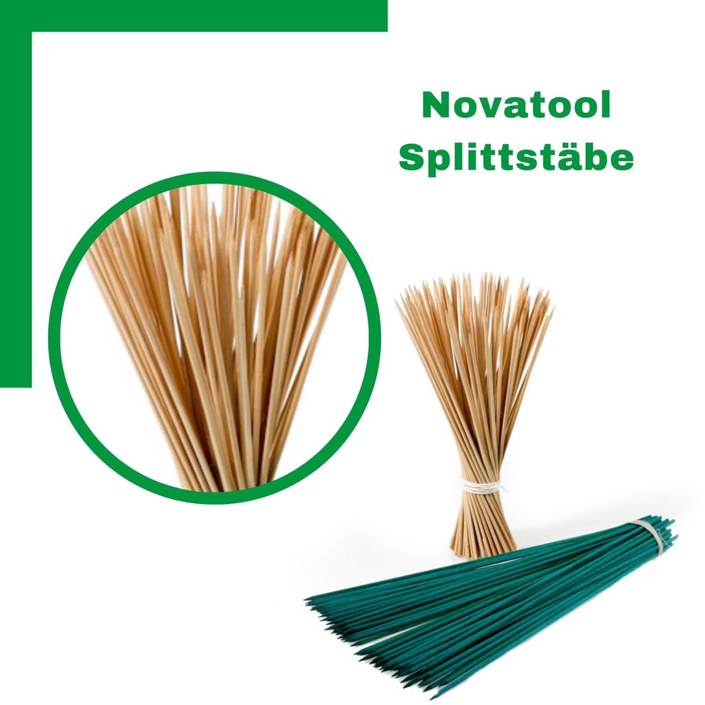 Novatool 100x Splittstäbe 60 cm x 5,5 mm I natur I Produktbild 