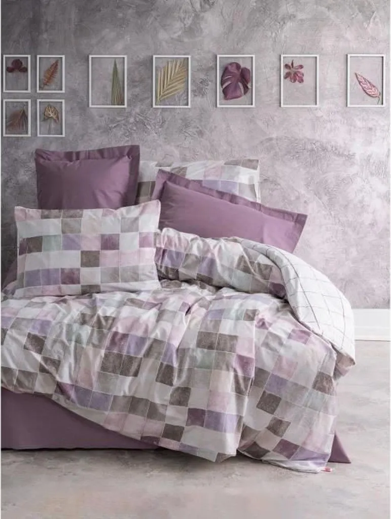 Housse de Couette Maro 100% Coton Ranforcé Haute Qualité Dusty Rose