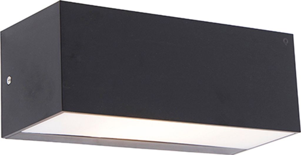 Moderne Wandleuchte Schwarz mit Lichteffekt IP54 Houks