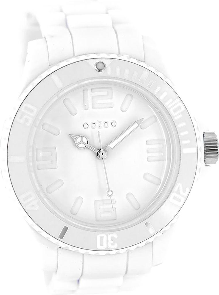 Oozoo Damen-Herren Uhr Analog Quarzuhr Armband weiß Vintage Series D2UOC4341A