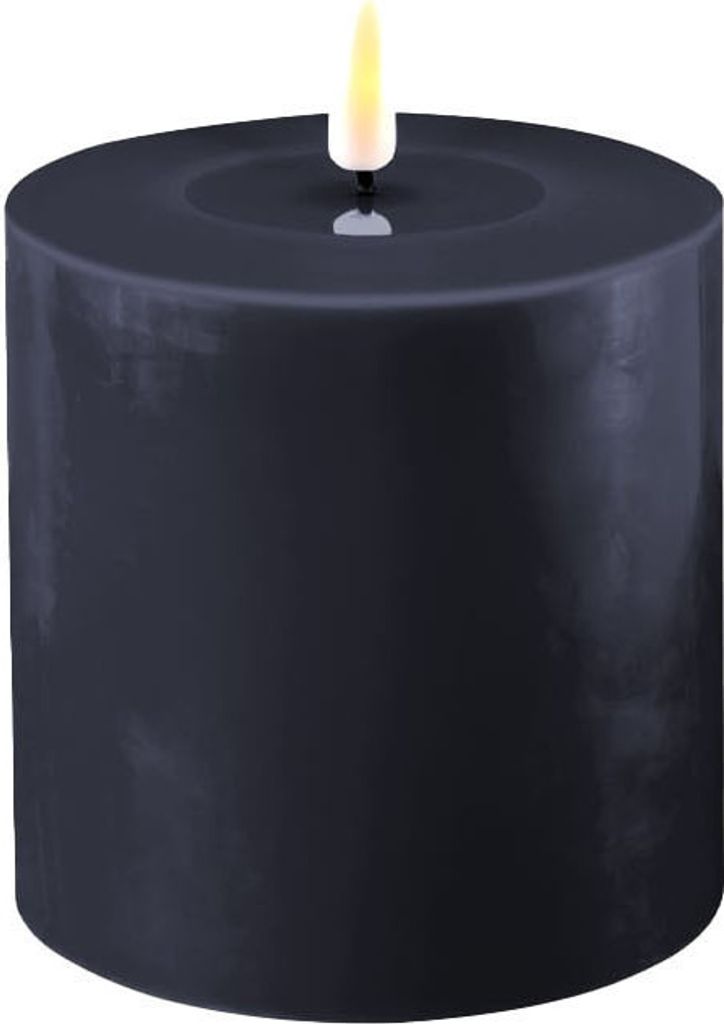 LED Kerze Royal Blau 10 x 10 cm