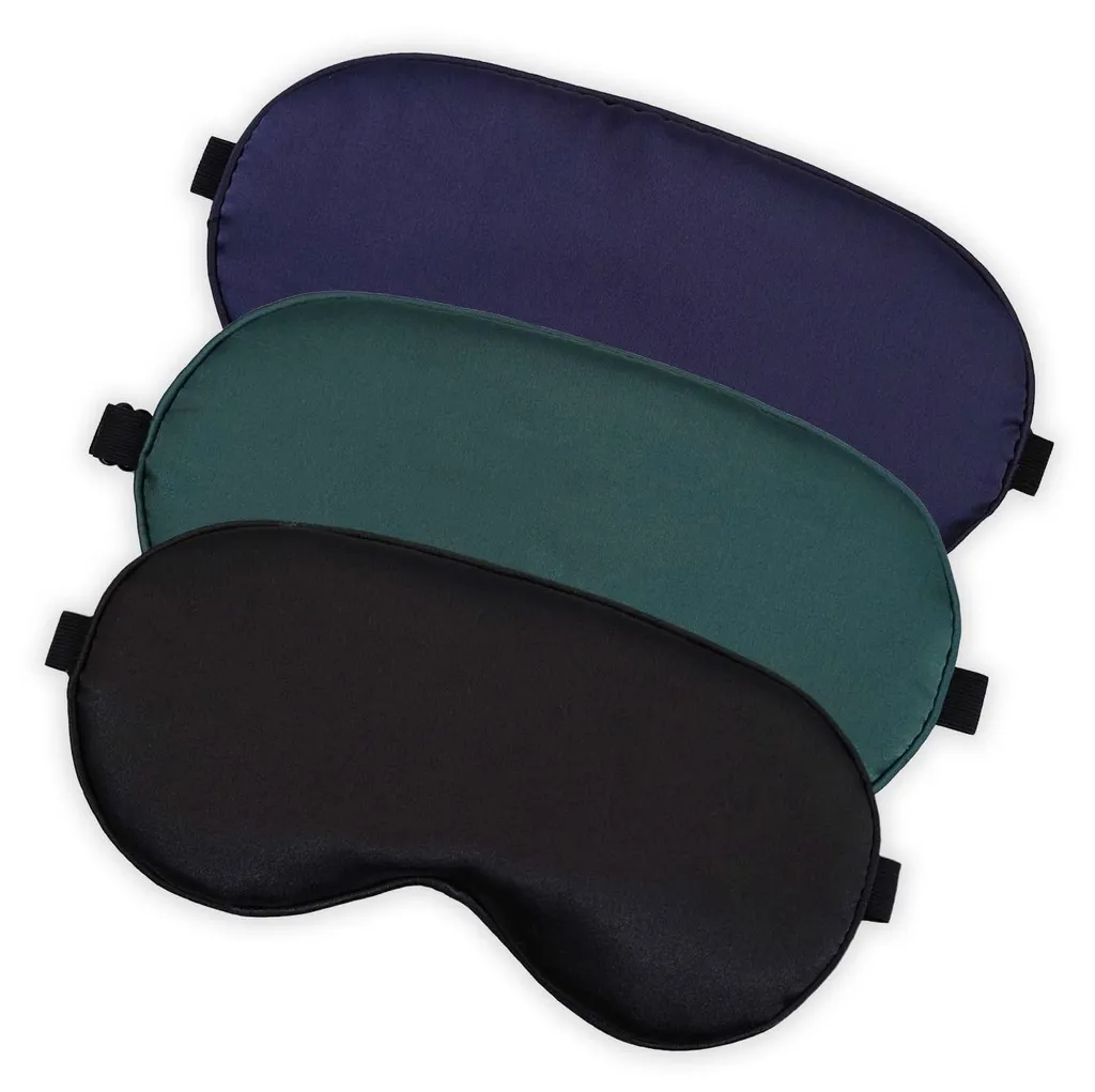 Lot de 3 masques de sommeil occultants avec sangle élastique réglable