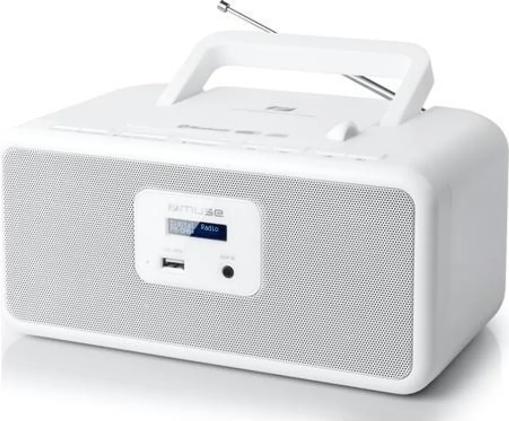 Poste Radio CD Portable DAB+ et Bluetooth Muse - Lecteur MP3 Blanc - 3
