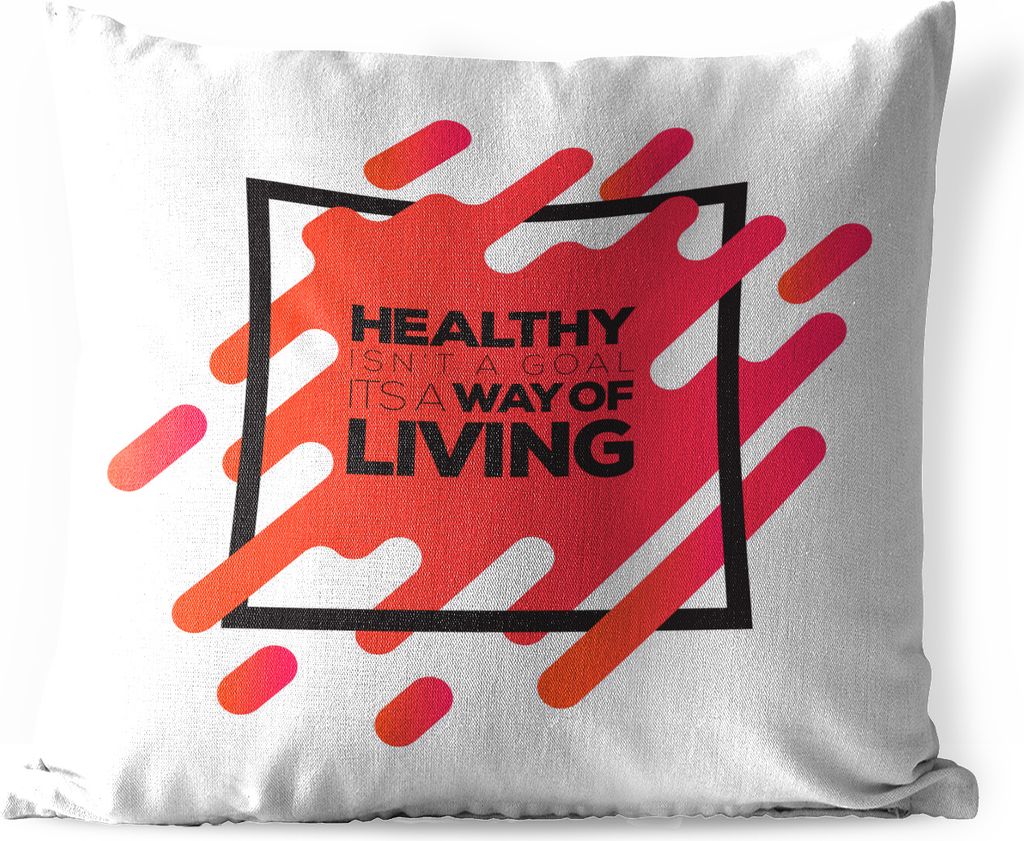 MuchoWow® Outdoor Kissen - Zitate - 'Gesundheit ist kein Produktbild 