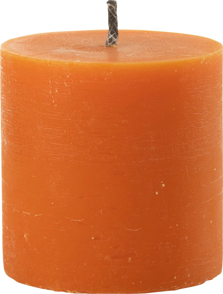 J-Line Bougie Pilier Extérieur Orange en Paraffine - Longue Durée 70h