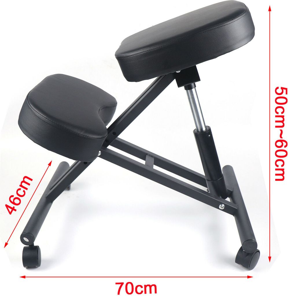 Knee Chair Black Ergonomická kolenní židle Posture Obrázek produktu 6