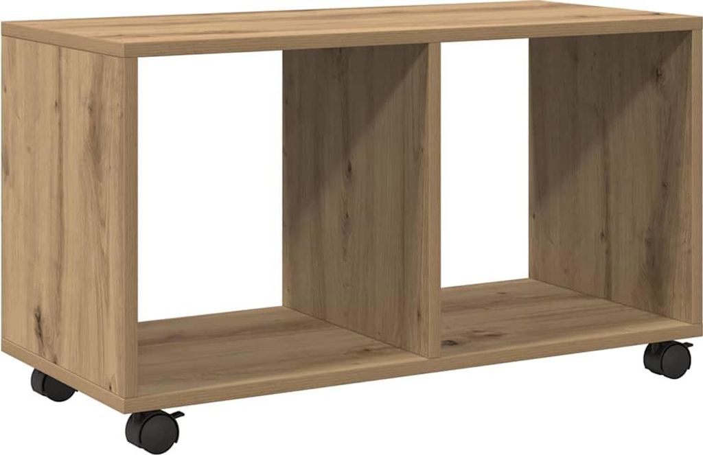 vidaXL Skříňka na kolečkách Artisan dub 72x33x42,5 cm Obrázek produktu 