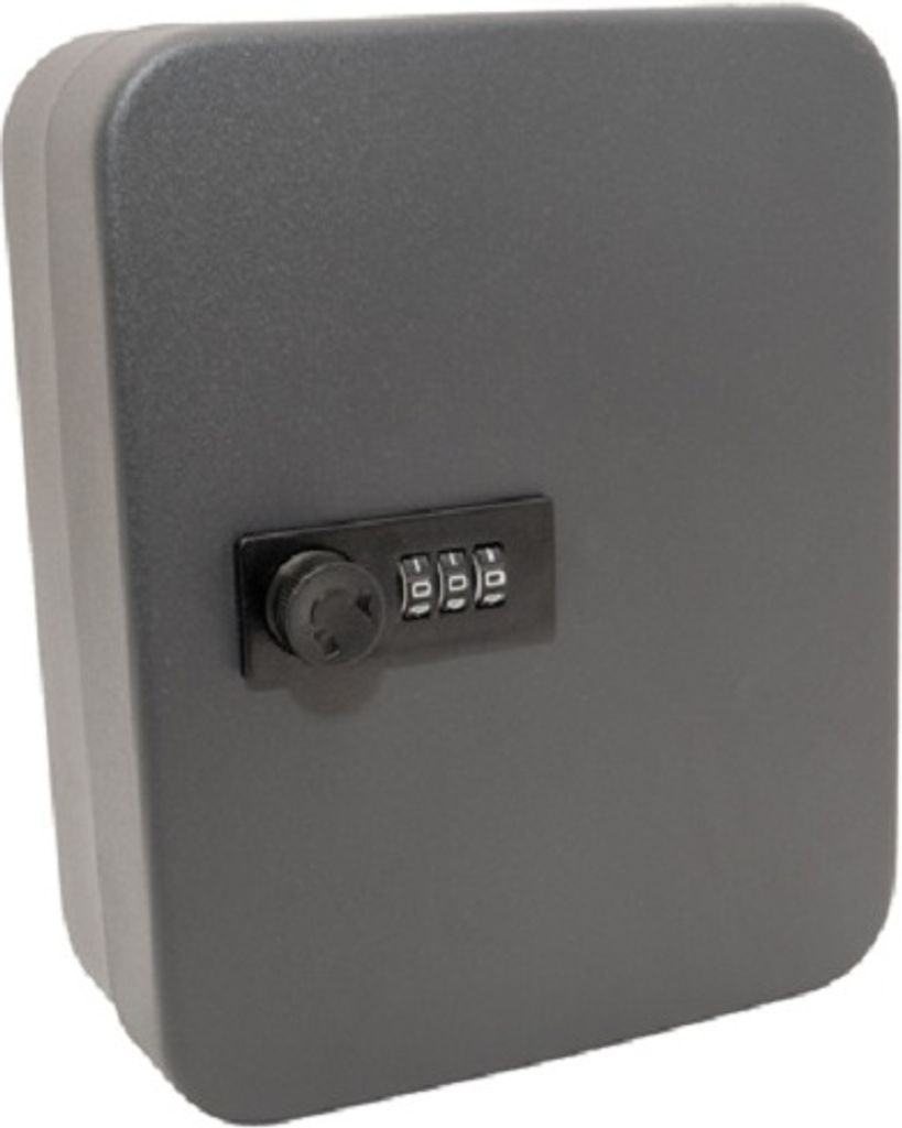 Eagle T420A - Schlüsseltresor mit Haken für 20 Schlüssel - Schwarz - Schlüsselschrank - 19 x 16 x 7cm