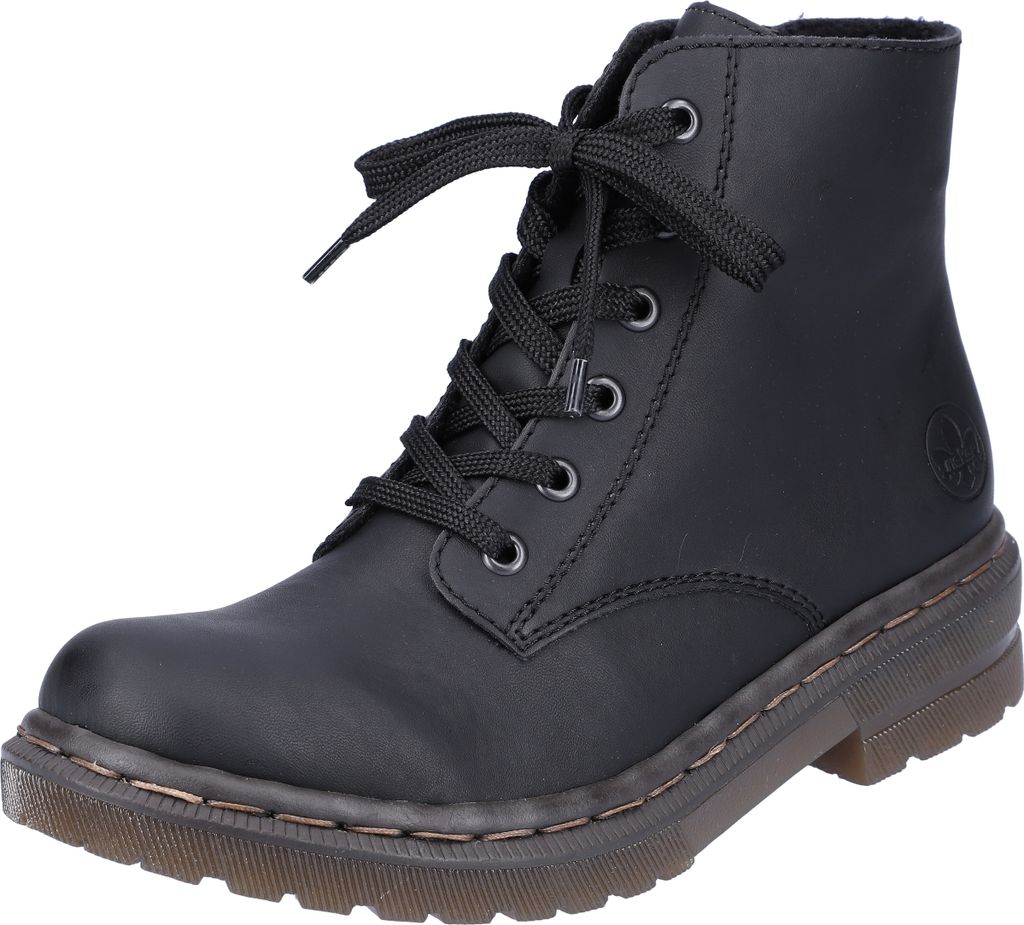 Rieker donna stivaletto stringato con zip suola trasparente Immagine del prodotto 