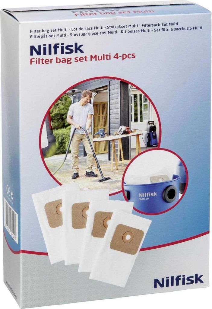Nilfisk - Vrecko - pre vysávač - pre Nilfisk-Alto Multi 20, Obrázok produktu 