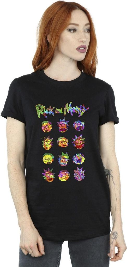 Rick And Morty - T-Shirt für Damen BI49030 (M) (Schwarz)