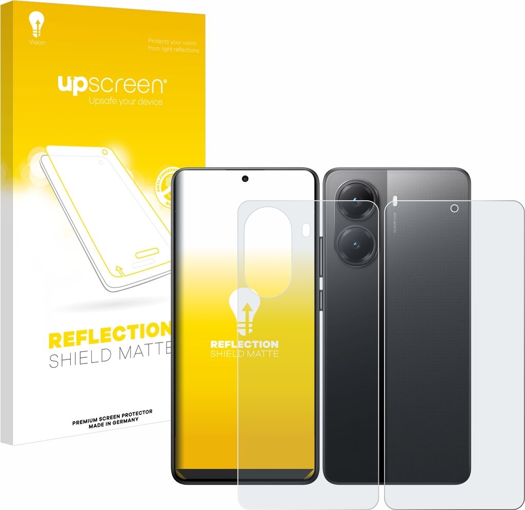 upscreen Schutzfolie für Xiaomi Poco X7 Pro (Display+Rückseite) Displayschutz Displayschutzfolie Folie Matt Entspiegelungsfolie