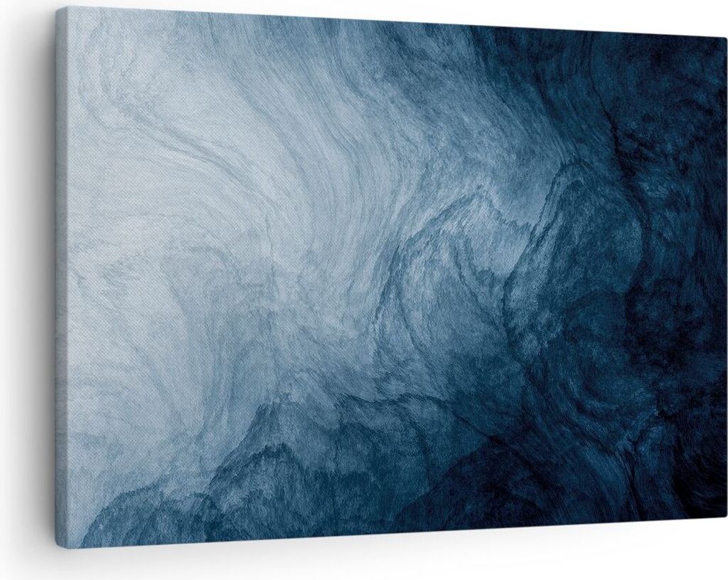 Bild auf Leinwand - Leinwandbild - Einteilig - Wasser Blau Farbe - 70x50cm - Wand Bild - Wanddeko - Wandbilder - Leinwanddruck - Bilder - Wanddekor...