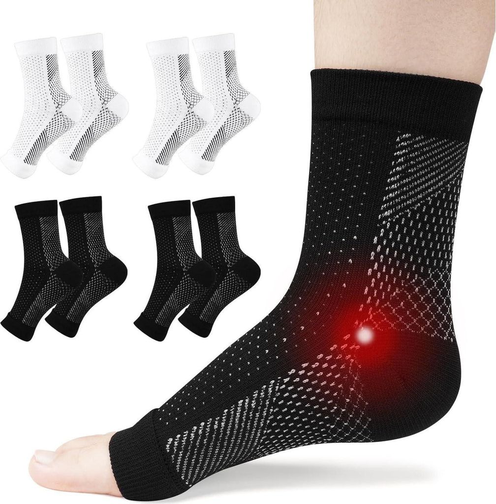 ACWOO Neuropathie Chaussettes 4 paires Chevillère Image du produit 