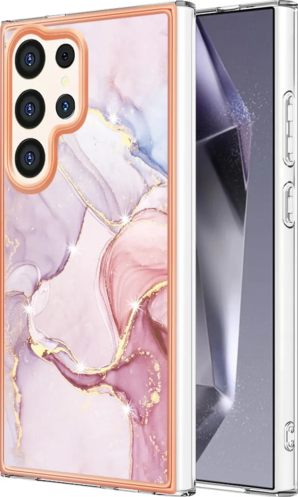 Custodia Samsung S24 Ultra Marmo Rosa Morbida - Idea Regalo Top