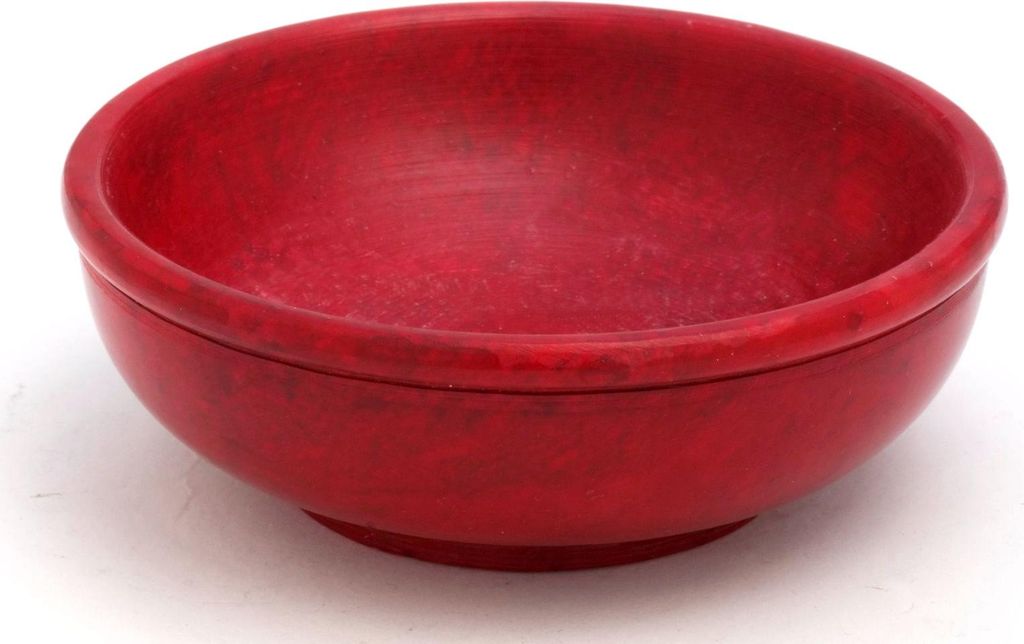 Speckstein-Räucherschälchen - Farbe: rot - Durchmesser 10 cm