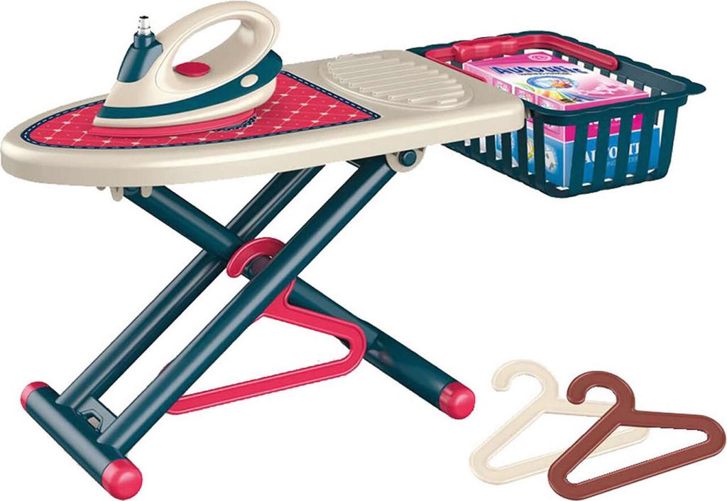 Luna Bügel Spiel-Set Kinder Bügelbrett Bügeleisen mit Funktion u. Sound +3J