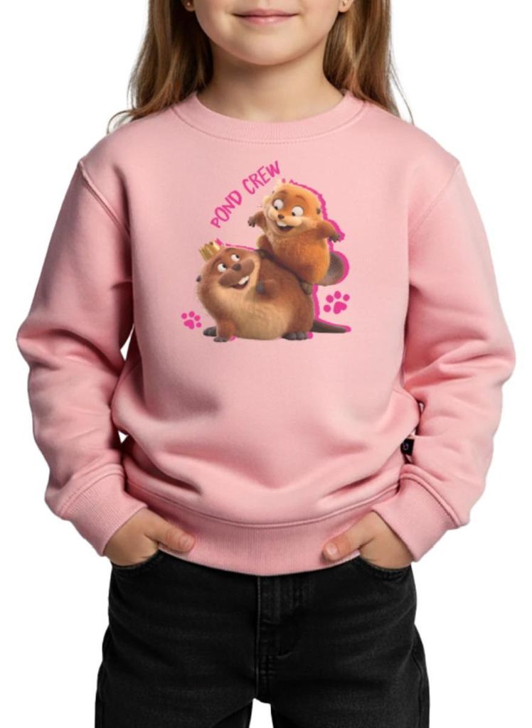 Spreadshirt Hoppers Pond Crew King George Mit Mabel Kinder/Teenager Premium Pullover, 110/116 (4 Jahre), Rosa