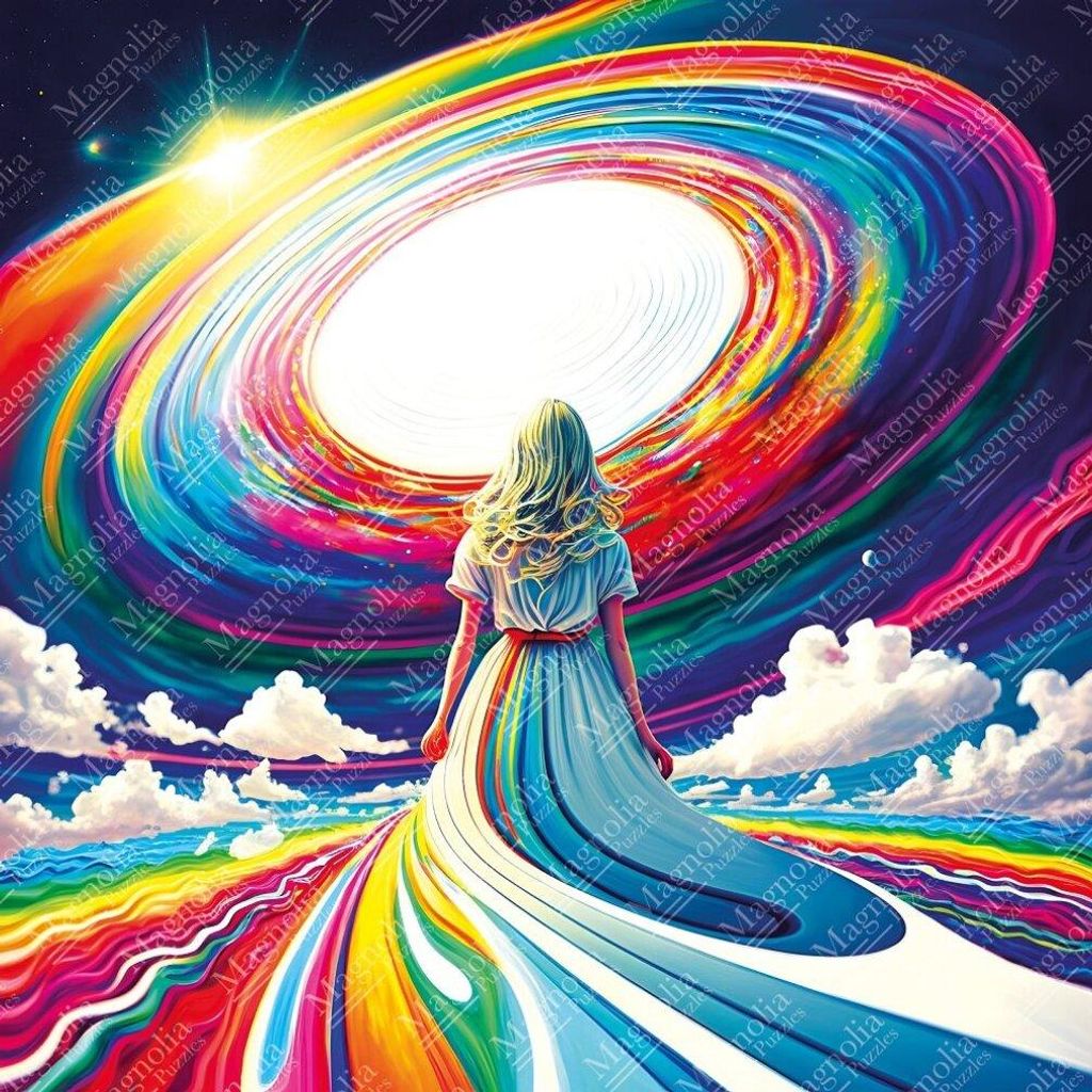 Magnolia Puzzle Interconnected - 1023 Teile bunte Puzzle