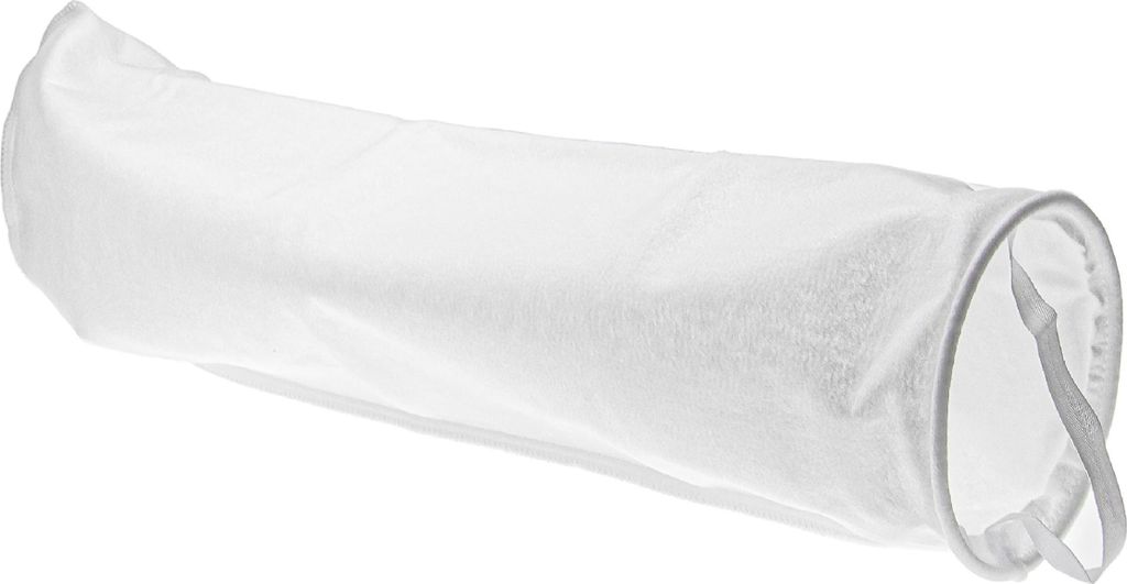 vhbw Universal Filtersocke für Aquarien, Pools, Skimmer - Filterbeutel, Polypropylen, 18 x 81 cm, 100 Mikrometer Weiß