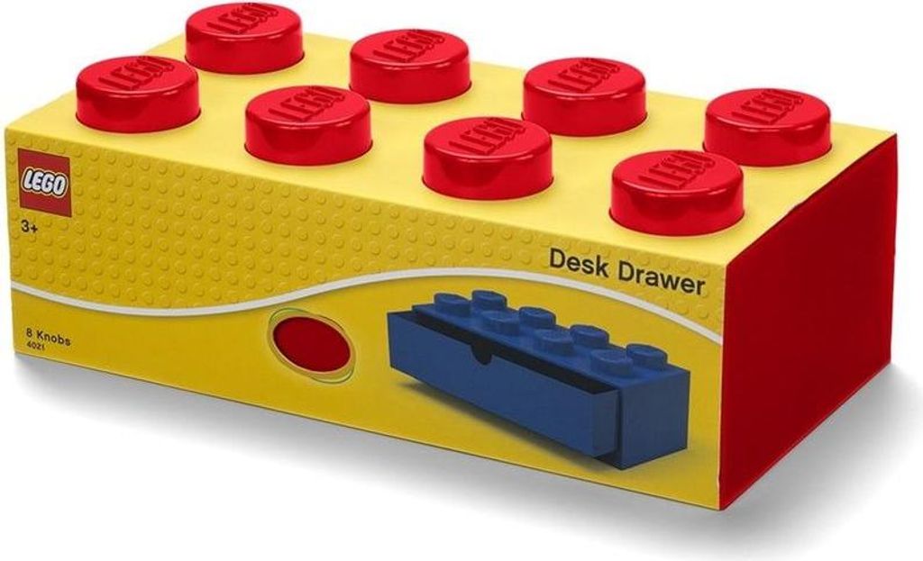 LEGO Tischbox 8 mit Schublade, rot Produktbild 