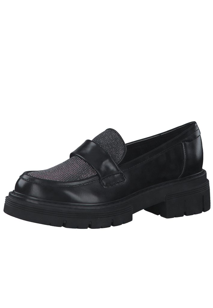 Marco Tozzi by GMK Damen Slipper Art: 2-2-84702-29 in black brush cb (schwarz) - Größe:41