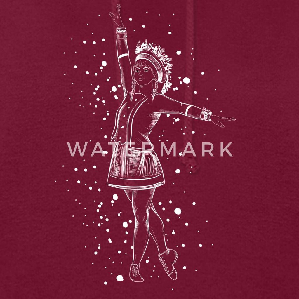 Spreadshirt Tanzmariechen Gardetanz Karneval Damen Hoodie, XL, Bordeaux