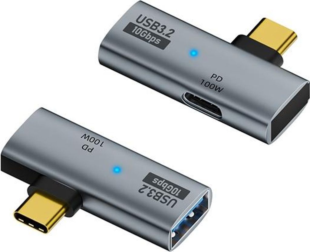 INF 2-v-1 Multifunkční USB-C Adaptér: Současné USB a 100W Obrázek produktu 