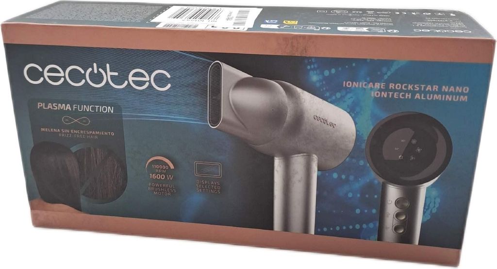 Cecotec IoniCare RockStar Nano IonTech Aluminium Haartrockner Haar Styling