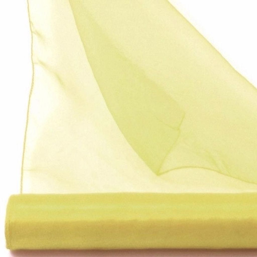 1 Rolle ORGANZA, Dekostoff, Tischläufer 40cm/3m Hellgrün