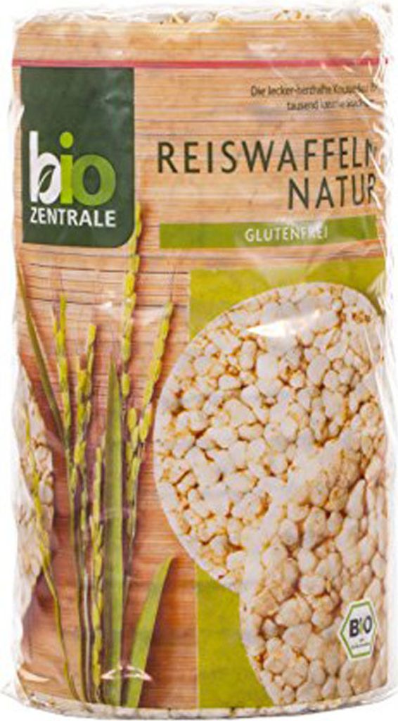 Zentrale Reiswaffeln natur knusprig Glutenfrei 100g 6er Pack