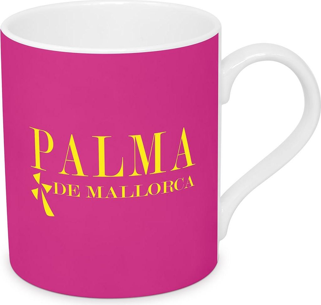 PPD Happy Place Palma de Mallorca Mug 2024 D@H, Tasse, Teetasse, Kaffetasse, Kaffee Becher, Bone China, 350 ml, 564302721
