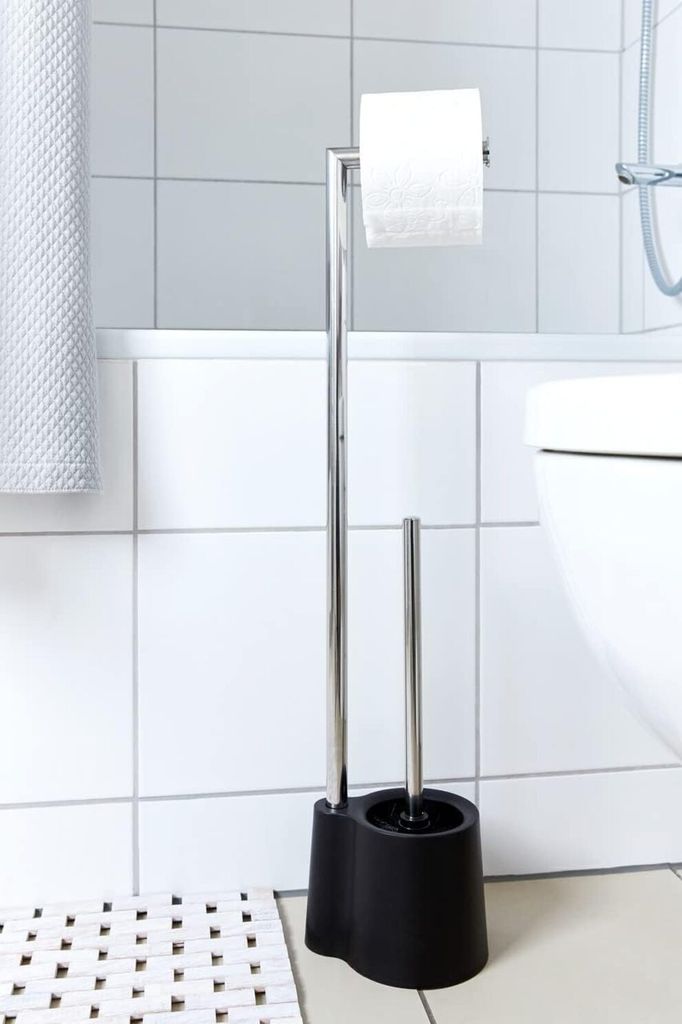 Wenko Stand WC-Garnitur Avola Schwarz Produktbild 4