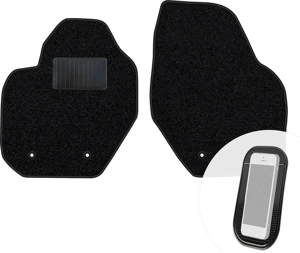 Tappeti Auto Volvo S80 II 2010-2017 Velluto Nero - Set Completo 4 Pezzi