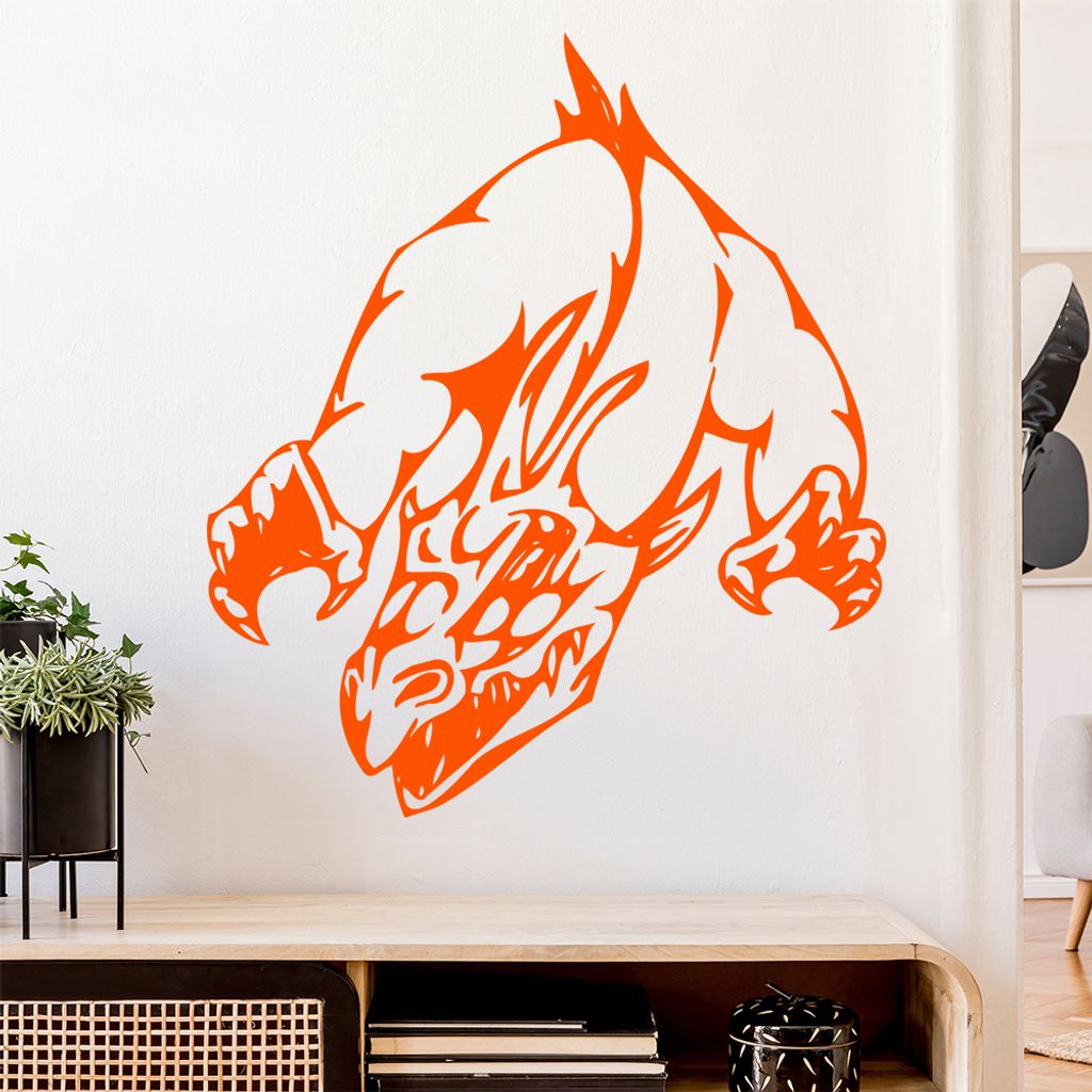 Drachen Klaue Wandtattoo in 6 Größen - Wandaufkleber Wall Sticker - Dekoration, Küche, Wohnzimmer, Schlafzimmer, Badezimmer