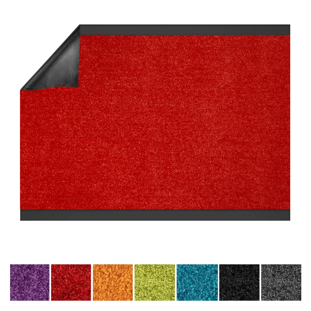 Paillasson d'entrée absorbant Use&Wash Rouge - Grande taille 200x150cm
