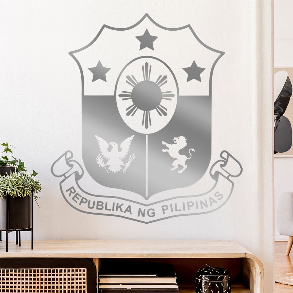 Philippinen Wappen Wandtattoo Wandaufkleber Wall Sticker - Dekoration, Küche, Wohnzimmer, Schlafzimmer, Badezimmer