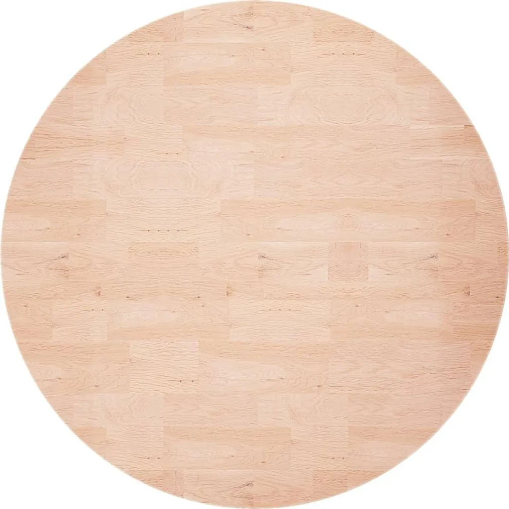 Piano Tavolo Ristorante 80cm Rovere Massiccio | Top Bar vidaXL