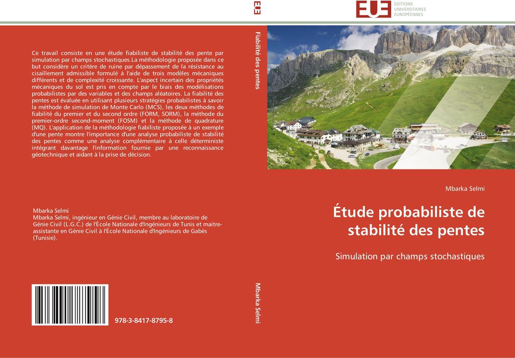 Étude probabiliste de stabilité des pentes