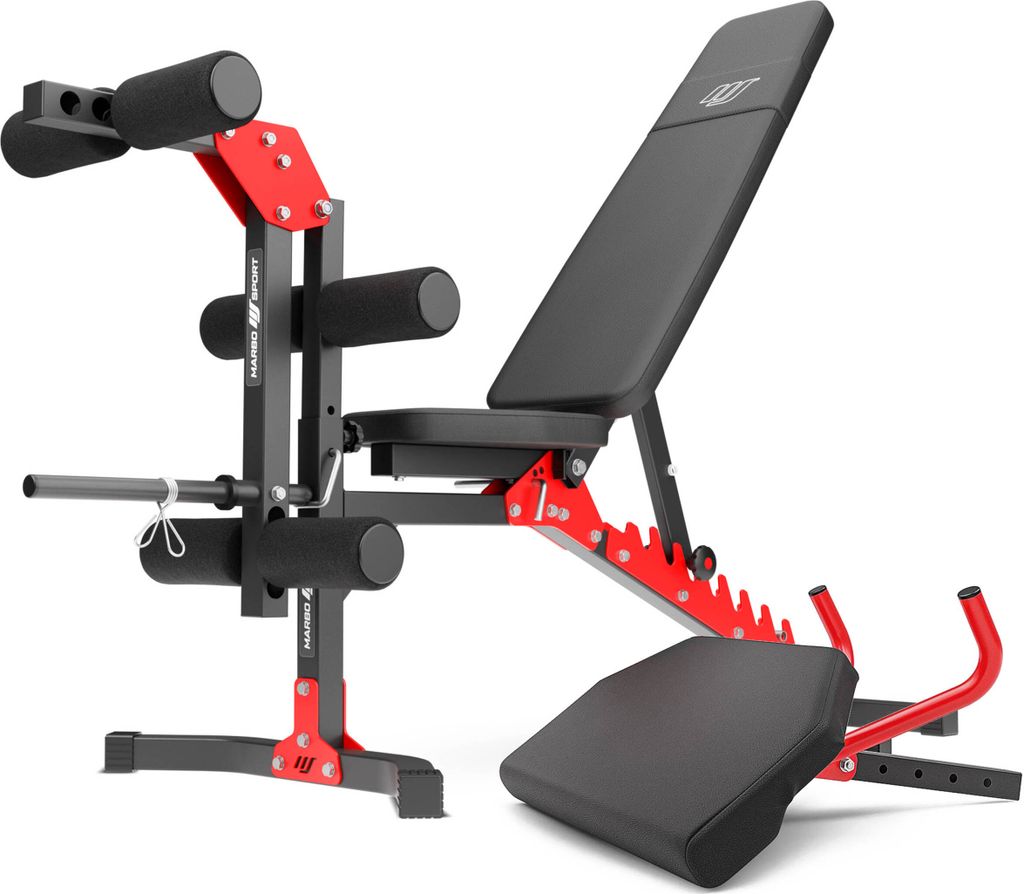 Marbo Sport Set MH1 | Hantelbank MH-L115 + Beintrainer MH-A102 + Curl Pult MH-A101